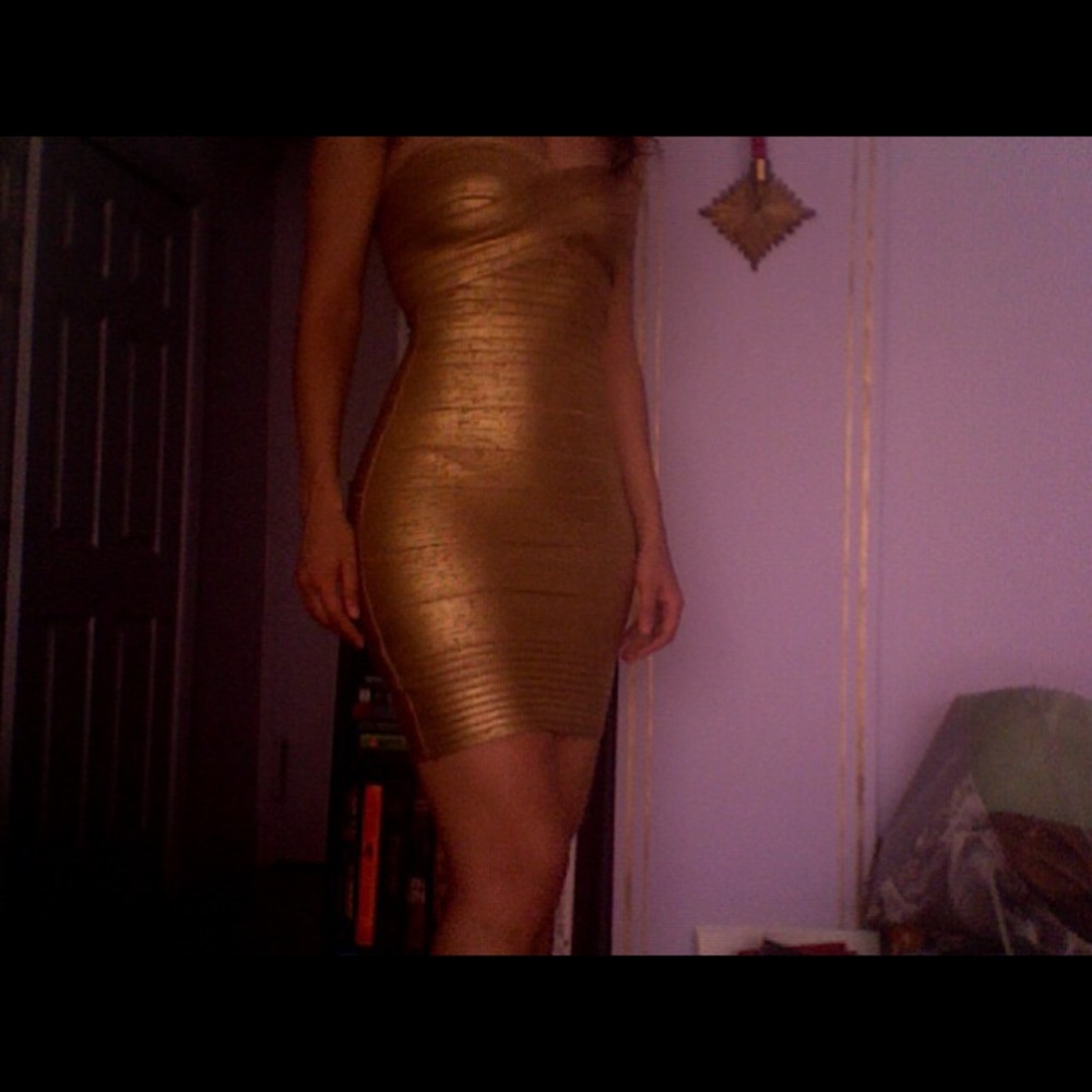 Bandage dress. Similar to Herver Léger